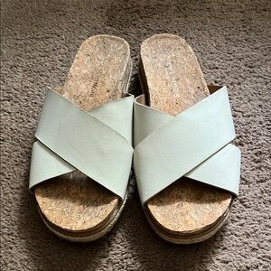 Women's White Slide Sandals